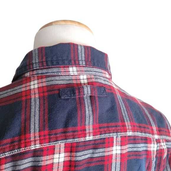 Duluth Trading Co Women's Crosscut Wicking Flannel Shirt Size Medium 31706 - Picture 7 of 15